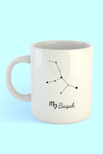 HobiShop Virgo Star Map Printed Coffee Cup