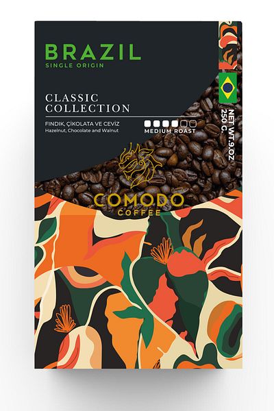 Comodo Coffee Brazil Premium Gold Selection Filter Coffee 250 gr