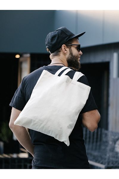 pintiorg Unprinted Raw Cloth Bag with Laminated Inside, Suitable for Painting 35x40cm, Not Suitable for 25 Pieces of Punch