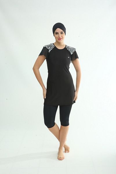 TESMAY Half Closed Hijab Swimsuit