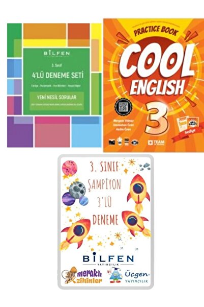 Bilfen Yayıncılık 3. Sınıf 4'lü Deneme-Team Elt Cool English Practice Book-3'...