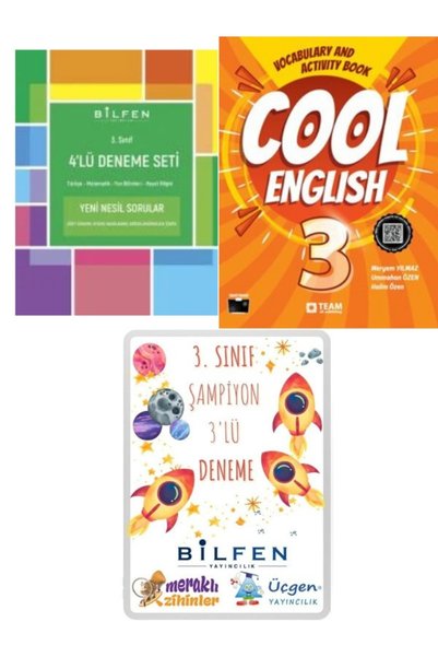 Bilfen Yayıncılık 3. Sınıf 4'lü Deneme-Team Elt Cool English Vocabulary Book-...