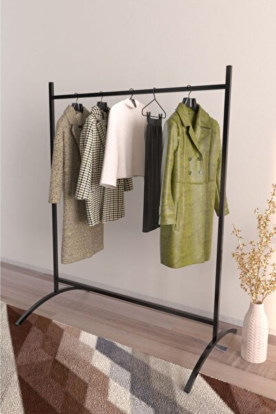 Hediyeler Kapında Ayaklı Askılık Metal Konfeksiyon Askısı Portmanto Elbise Ve...