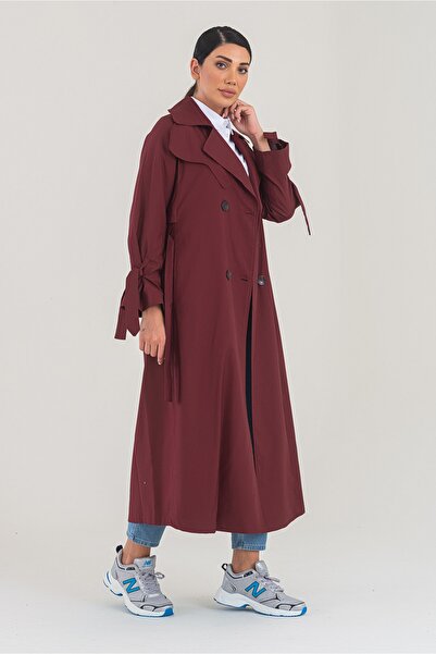 SahraAfra الببغاء خندق معطف