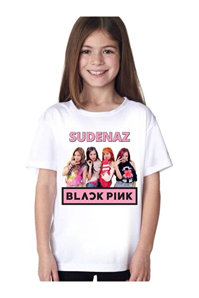 hilon Blackpink Baskılı Isme Özel Kız Çocuk Tişört T-shirt D03