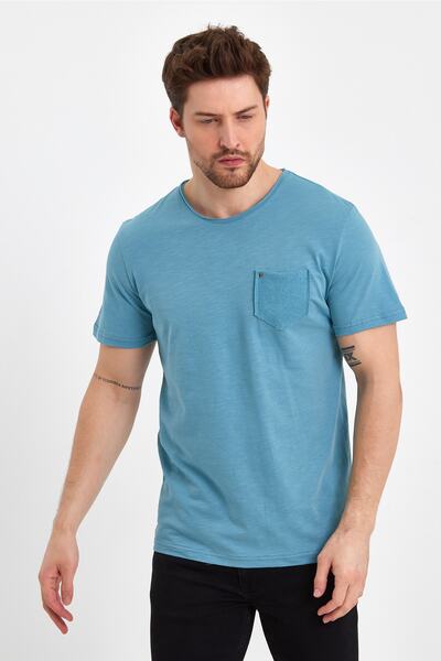 UOMOPARK Μπλουζάκι 2000 Ultra Fashion Flame με τσέπες και λεπτομέρεια κρανίου τσέπης