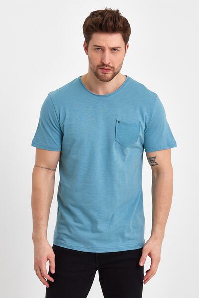 UOMOPARK Μπλουζάκι 2000 Ultra Fashion Flame με τσέπες και λεπτομέρεια κρανίου τσέπης