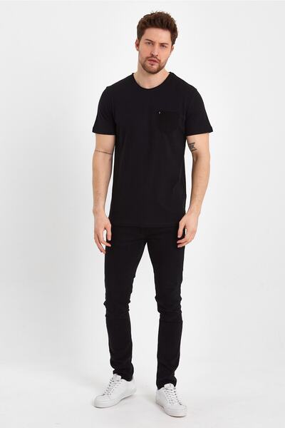 UOMOPARK Μπλουζάκι 2000 Ultra Fashion Flame με τσέπες και λεπτομέρεια κρανίου τσέπης