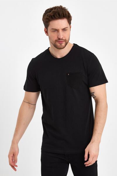 UOMOPARK Μπλουζάκι 2000 Ultra Fashion Flame με τσέπες και λεπτομέρεια κρανίου τσέπης