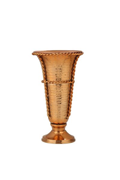 Vitale Assyrian Metal Flower Pot - Small Vase 12*12*32 cm
