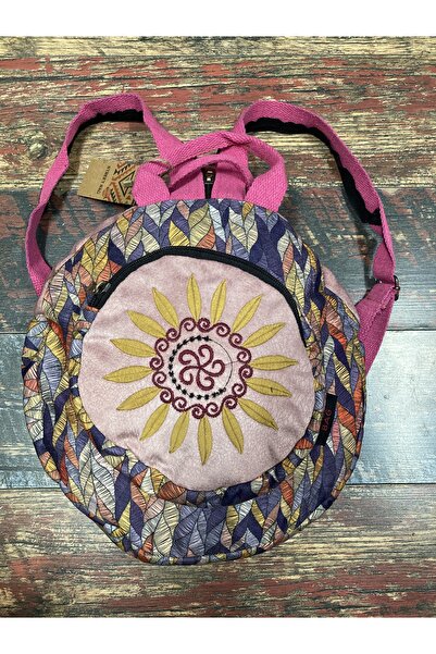 Street Bag Fargin Round Backpack Daily Travel Backpack