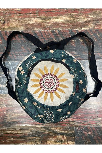 Street Bag Fargin Round Backpack Daily Travel Backpack