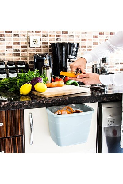 devigo Pratik Kapaklı Çöp Kovası 5 Litre 2 Renk Seçeneğiyle