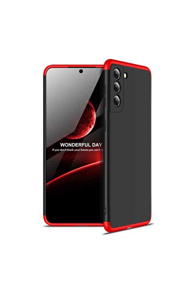 Nezih Case Samsung Galaxy S21 Tam Koruma 3 Parça Slim Sert Silikon Kılıf (Ult...