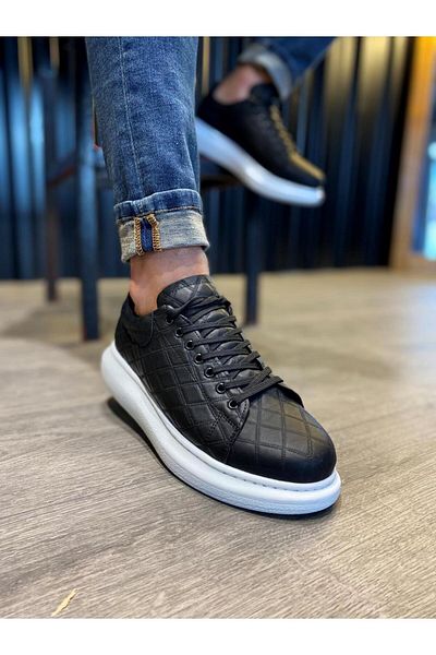 Joy Man J044 Pantofi sport casual cu model matlasat, cu talpă ortopedică, pentru bărbați, BT Black