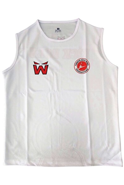 whiteface Kick Boks Sıfır Kol Tişört (Beyaz)