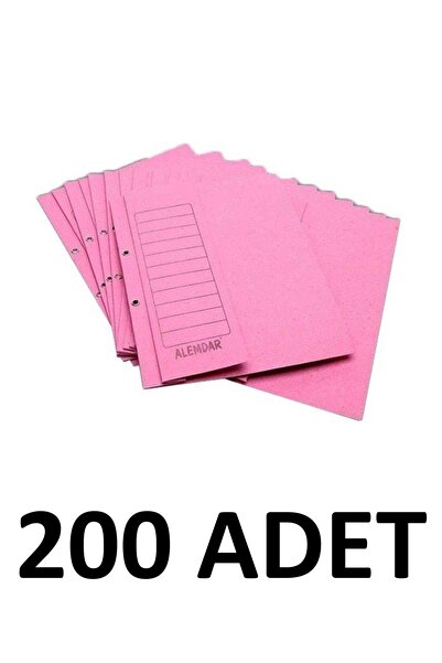 Alemdar 200 قطعة من الملفات الوردية نصف غطاء من الورق المقوى
