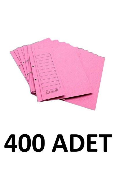 Alemdar 400 قطعة من الملفات الوردية نصف غطاء من الورق المقوى