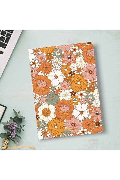 MuslimWalk Güsre - Boho Çiçekli - A5 Çizgili Defter #YK327
