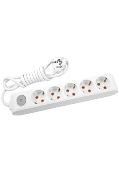 VİKO Emiray Multi-let 5'li Anahtarlı Topraklı Ç.k. Grup Priz - 3 Metre 901175...