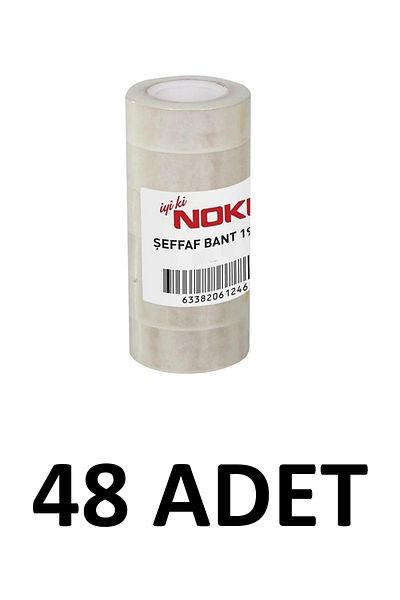 Noki 48 Pieces Crystal Office Tape 19mm x 33 meters Money Tape