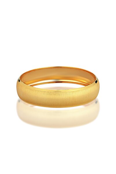 tuğrul Kuyumculuk 14 Ayar Altın Kadın Mat Işıltılı Bilezik