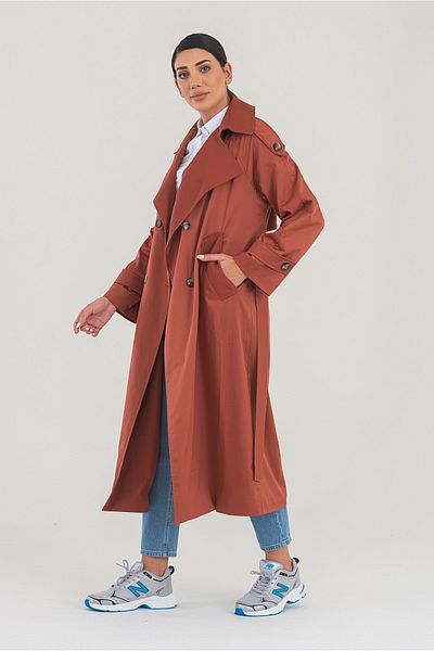 SahraAfra Creed Trench Coat