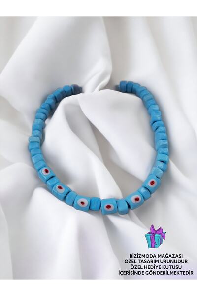 bizizmoda الطابق السفلي الزجاج حبة Serenay الزجاج قلادة عين الشر حبة قلادة