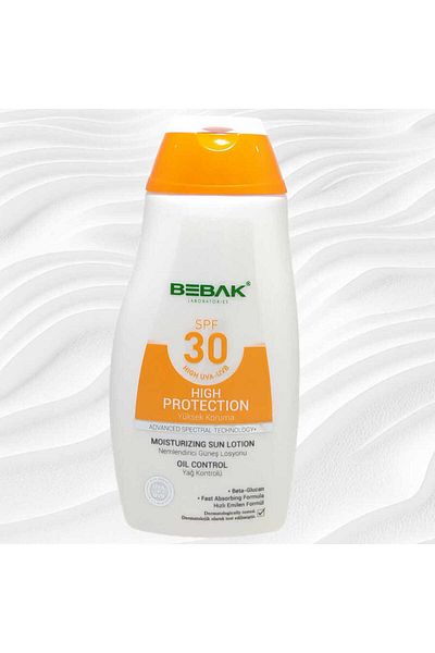 Bebak Moisturizing Sun Lotion Spf + 30 200 ML