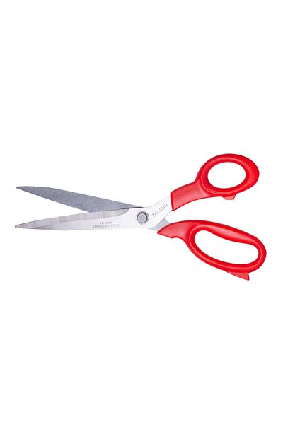 ATMACA TUHAFİYE Steel Tailor Scissors 25 Cm - 10 inch Tailor Scissors - Fabric Scissors - RED