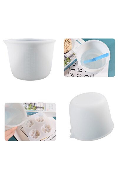 Getshop Alışveriş Pazarı Epoksi Silikon Döküm Karıştırma Kabı Beaker 1000ml