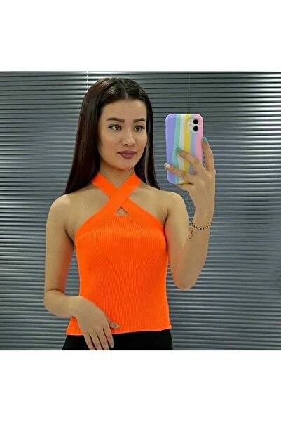 anne moda ankara Перехресні бретелі, трикотаж 1-го сорту, 50% бавовна, 50% акрил, кроп