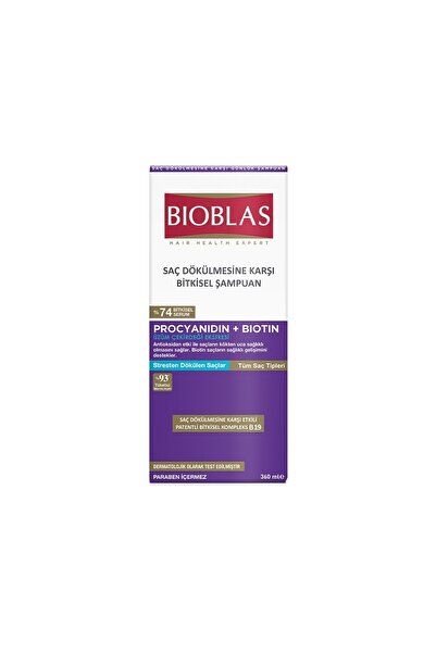 Bioblas Procyanidin Saç Dökülmesine Karşı Anti-Stress Şampuan 360 ml