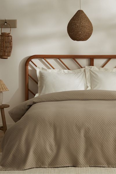 Karaca Home Doğasever Lorena Bamboo Μονό Ζακάρ Πικέ 160x230 εκ. Μπεζ