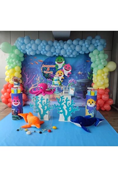 MFM مجموعة بالونات عيد الميلاد ذات طابع بيبي شارك الناعمة