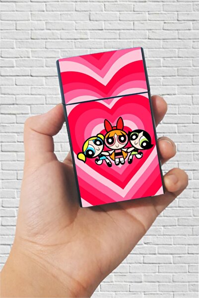 SARANG Powepuff Girls Team Baskılı Standart Sigara Tabakası Kutusu