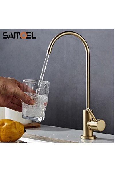 OEM صنبور تنقية المياه باللون الذهبي غير اللامع موديل مدمج جديد مستورد