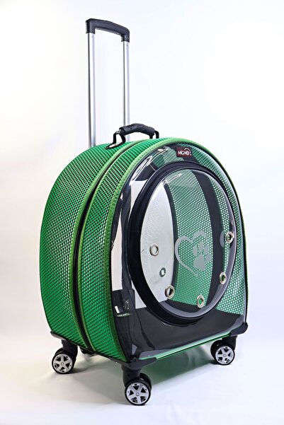 Migno Jumbo Boy Fileli Kedi Köpek Taşıma Valizi Çekçekli Sırt Çantası Tekerle...