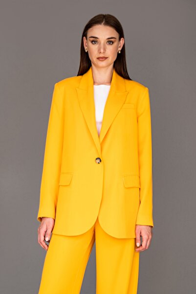 ST COLETTE BR Juliet Premium Lyocell Tek Düğme Blazer