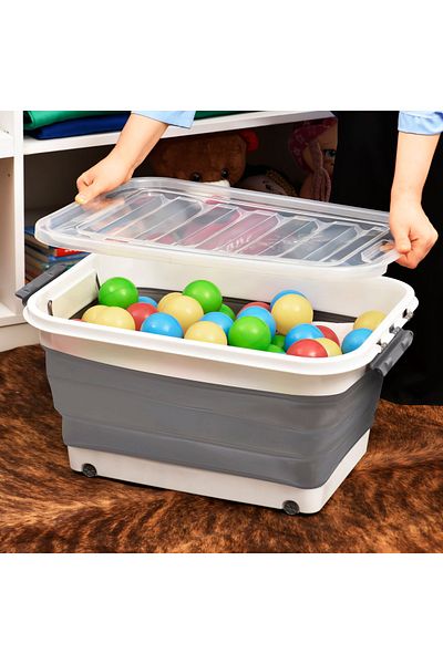 Bee Home 45 lt Capacity Folding Storage Box with Wheels