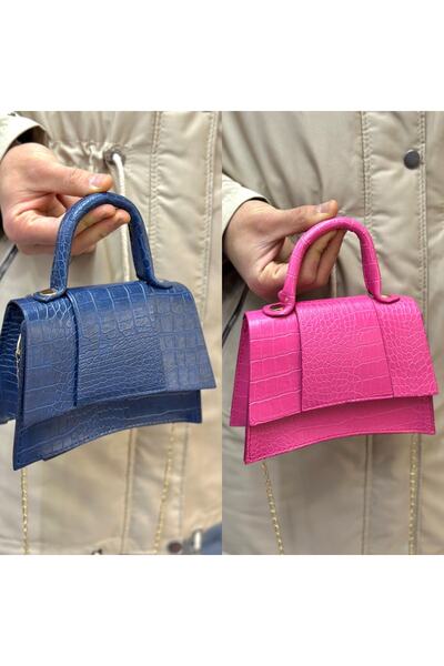 ESTUTE Kadın El ve Omuz Çantası Miny City 2 li Paket B38