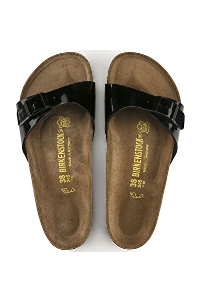 Birkenstock Birko-Flor / Schwarz Lack Unisex Slippers 1BRKW2011010