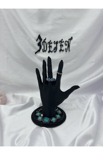 3desen Siyah El Takı Mankeni