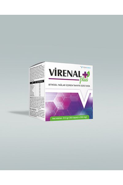 Tedafarma Virenal Plus 90 Soft Gel Capsule - Food Supplement Containing Vegetable Oils