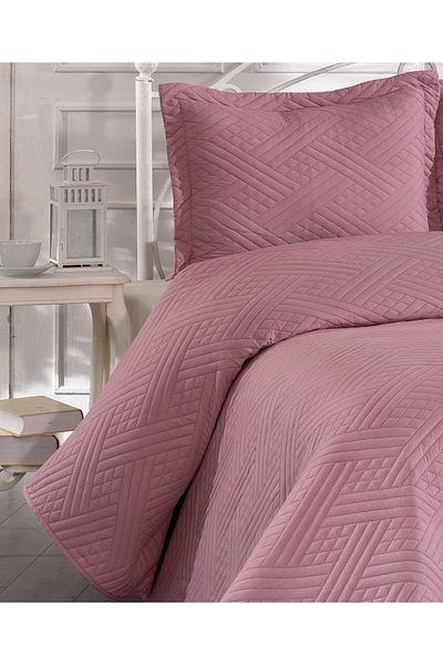 by ballı biocotton Flush Ultrasonic Double Bedspread Set (240x260, 50x70)