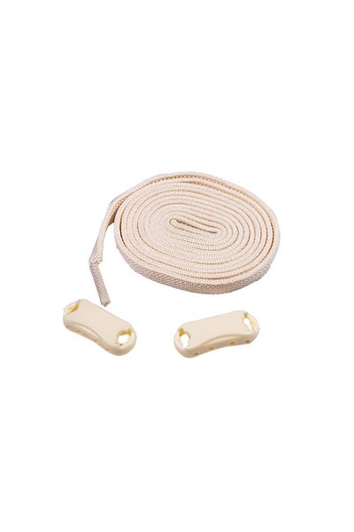 Dopar Beige Elastic Smart Flexible Laces Plug and Drop Shoelaces 1 Pair 100cm