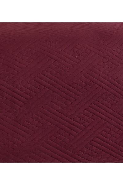 by ballı biocotton Floş Ultrasonik Çift Kişilik Yatak Örtüsü Seti (240x260 , 50x70 )