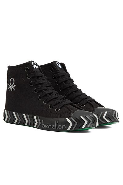 Benetton ® |   BN-90625- Negru Negru - Pantofi sport pentru femei