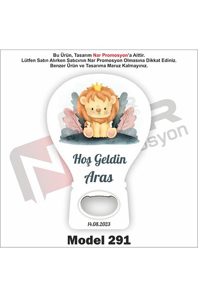 Nar Promosyon 35 Balloon Magnet Openers - Circumcision, Engagement, Promise, Wedding Gift - Packaging Included