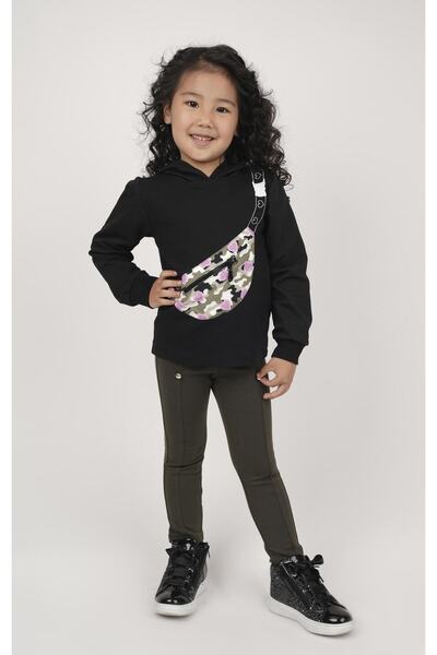 best kids Girl's Black Hooded Sweatshirt
